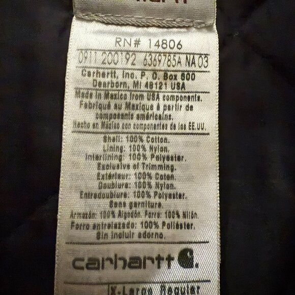 Vintage Carhartt Arctic Quilt Lined Vest - Picture 5 of 10